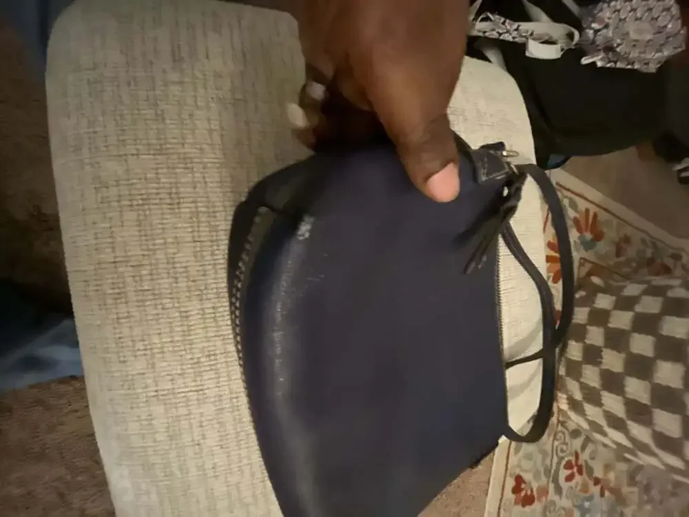 Dooney & Bourke Lexi Crossbody Bag Blue Saffiano Leather